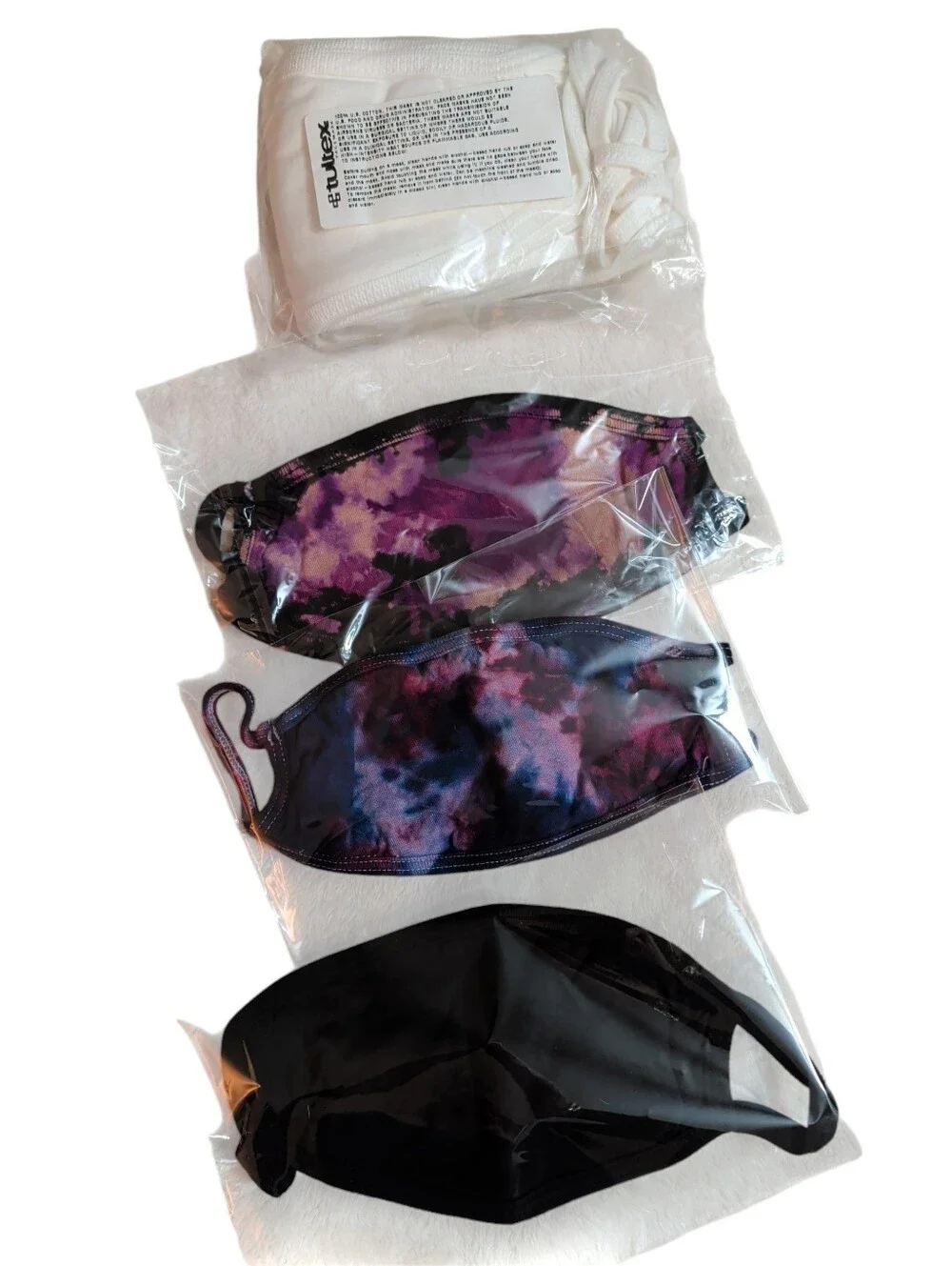 NWOT Tultex Unisex Cotton Face Masks Washable 10-Pack Bundle & 3 Loose Masks